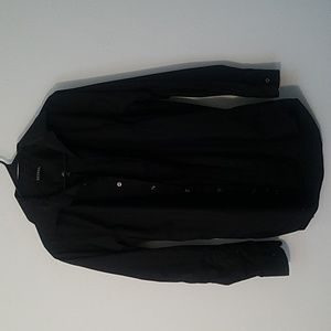 Black Mens Shirt George Button down casual shirt